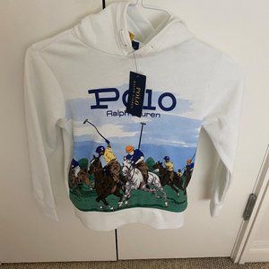 BRAND NEW W/TAG: Polo Ralph Lauren Equestrian Horse Polo Match Hooded sweatshirt